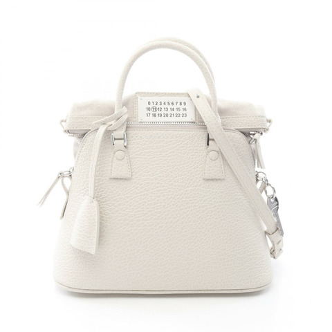 Maison Margiela 5AC 迷你斜背包 S56WG0082P4455H9677 白色皮革
