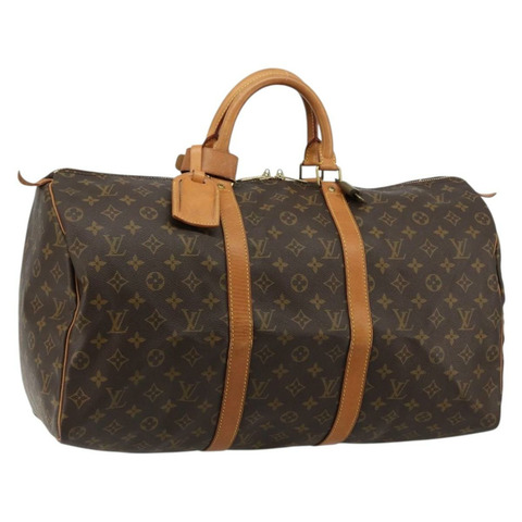路易威登 Monogram Keepall 50 波士頓包 M41426 LV Auth ka4646A
