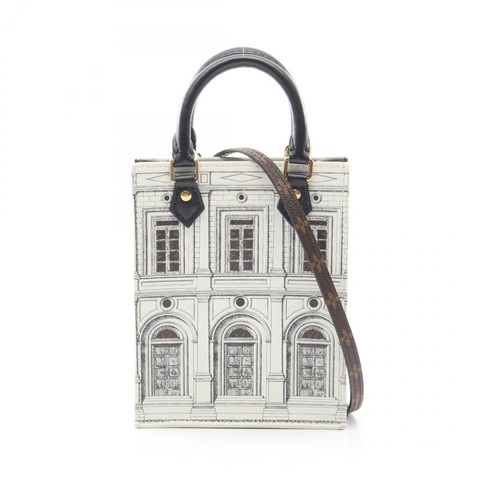 路易威登 FORNASETTI Petite Sac Plat 單肩手提包 M80991 Monogram 帆布