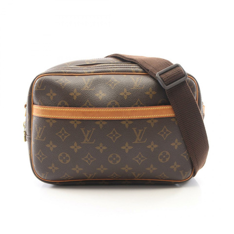路易威登 Reporter PM 肩斜背包 M45254 Monogram 棕色皮革