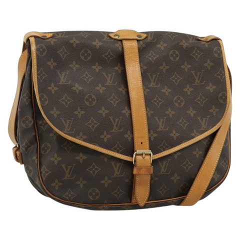 路易威登 Monogram Saumur 35 肩背包 M42254 LV Auth ka4741A