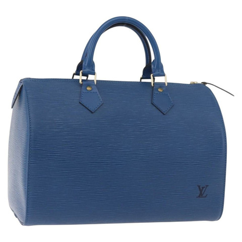 路易威登 Epi Speedy 30 手提包 托萊多藍 M43005 LV 正品 ki6670V