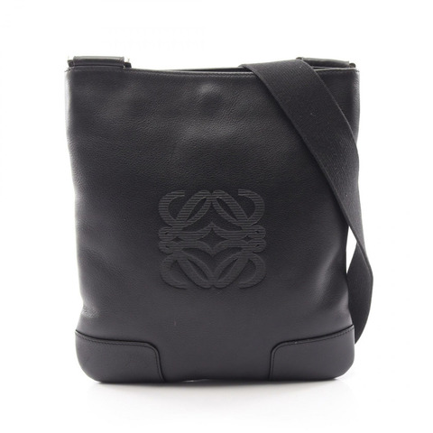 LOEWE Anagram 女士黑色真皮單肩斜背包（二手）