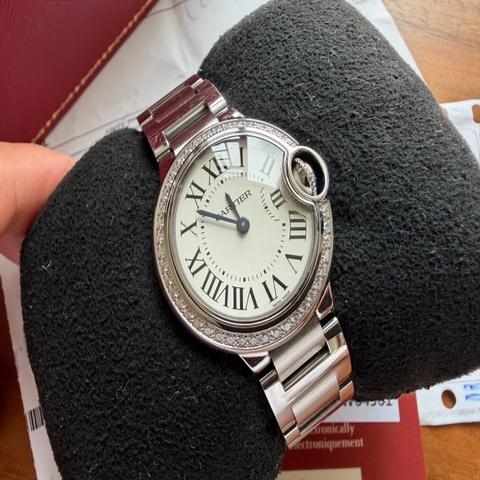 卡地亚/Cartier Ballon Bleu de Cartier卡地亞藍氣球腕表 W4BB0015 石英 精鋼 28mm原鑽