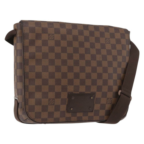 路易威登 Damier Ebene Brooklyn 中型單肩包 N51211 LV 正品 BA13757A