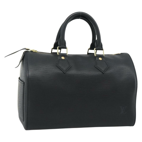 路易威登 Epi Speedy 30 手提包 Noir 黑色 M43002 LV 正品 BA13894A