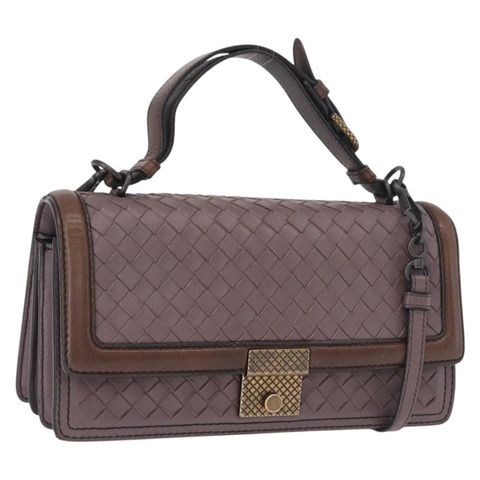 BOTTEGA VENETA INTRECCIATO 手提包 2way 紫色 正品 BA13933A
