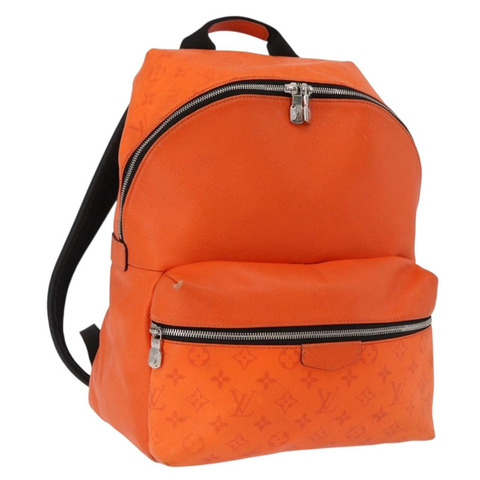 路易威登 Tiger Lama Monogram Discovery 雙肩包 橘色 M30410 正品 mr2678