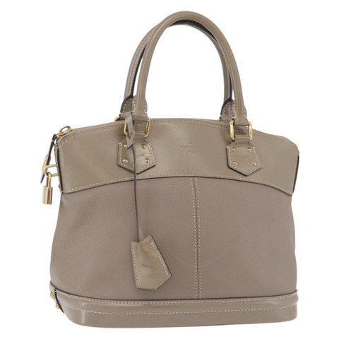 路易威登 Suhari Lockit PM 手提包 灰色 M91790 LV Auth fm5402A