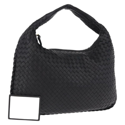 BOTTEGA VENETA INTRECCIATO 皮革包 黑色 金色 115653 正品 yk20620SAV