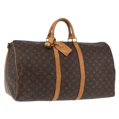 路易威登 Monogram Keepall Bandouliere55 波士頓包 M41414 LV Auth ka5319