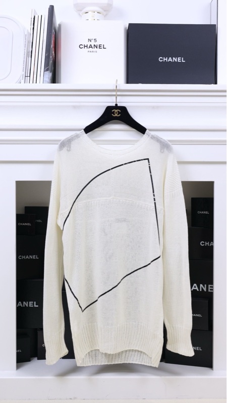 Chanel 12年奶白色针织毛衣