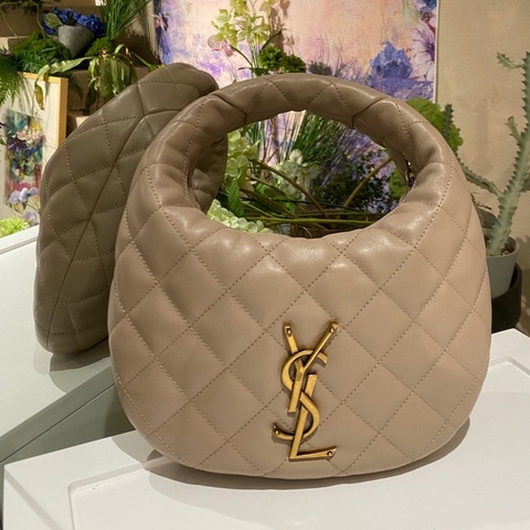 ysl 聖羅蘭 奶茶色hobo 手提包