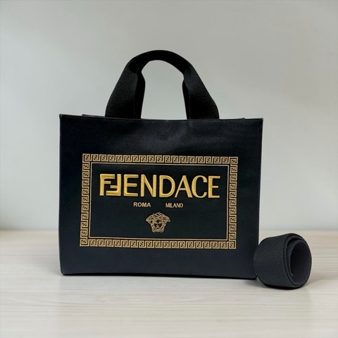 莉亞精品♡ Fendi x Versace 聯名托特包 二手美包