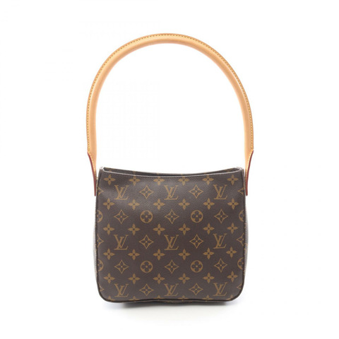 路易威登 Looping MM 單肩包 M51146 Monogram 皮革棕色二手 LV