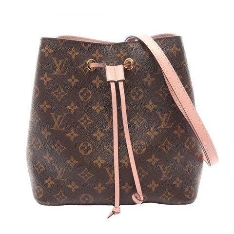 路易威登 NeoNoe 單肩斜背包 M44022 Monogram 帆布 粉紅色 二手 LV
