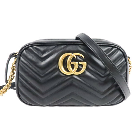 GUCCI 牛皮皮革GG Marmont肩背袋