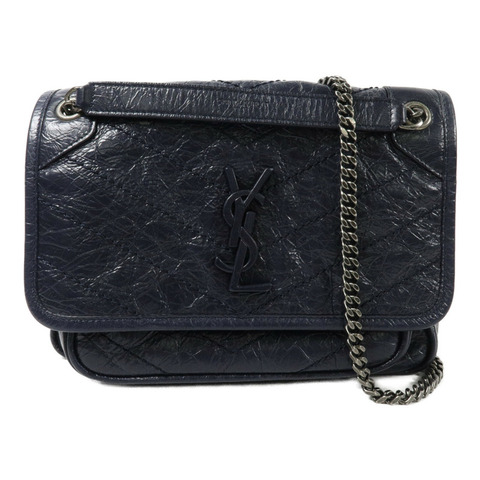 SAINT LAURENT 牛皮皮革Niki Baby鏈帶手挽肩背兩用袋