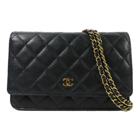 CHANEL 牛皮皮革WOC Wallet On Chain鏈帶肩背袋