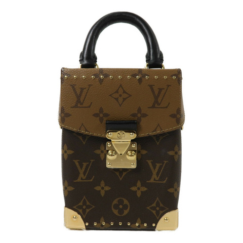 LOUIS VUITTON Monogram/Monogram Reverse Camera Box鏈帶手挽肩背兩用袋