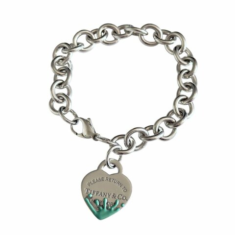 TIFFANY & CO. Return To Tiffany 純銀 愛心💗 手鏈