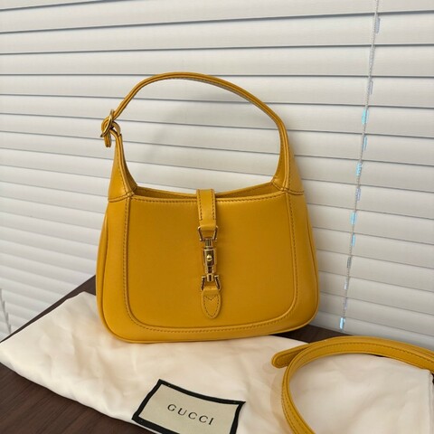 98新 Gucci 黃色1961斜挎包