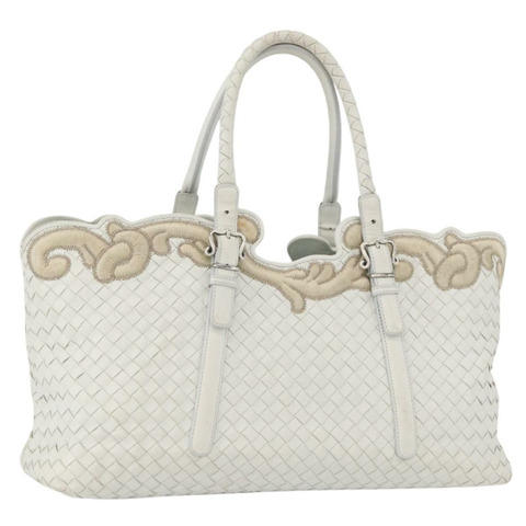 BOTTEGA VENETA INTRECCIATO 手袋皮革白色正品 am11708A