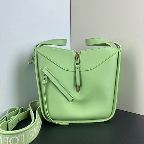 羅意威/Loewe Hammock Compact 吊床包手提包斜挎包 萊姆綠