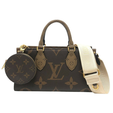 路易威登 M46653 OnTheGo EW 手提包，雙肩斜背包，手提包，Monogram 帆布，女士，黑色