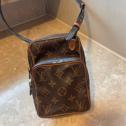 LV vintage Louis Vuitton 老花 復古相機包 側背包 斜背包