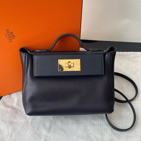 【震撼撿漏價👍🏻全網最低價💫】Hermes/愛馬仕 2424 mini 黑金 近期流行大熱款