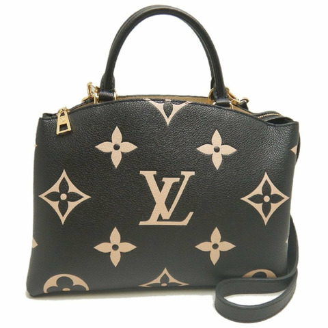 路易威登 雙色 Monogram Petit Palais PM Empreinte M58913 手提包 Noir 女士 254085
