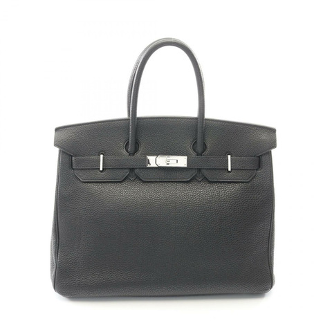 愛馬仕 Birkin 35 手提包，Togo 皮革，黑色，二手，女士，帶五金配件