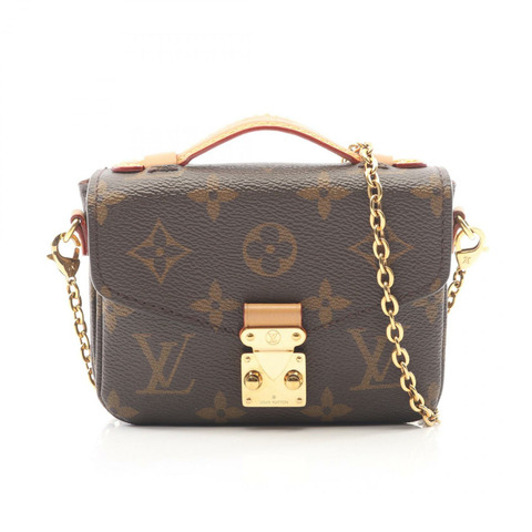 路易威登 Micro Metis 鏈條斜背包 M81267 Monogram 帆布 二手 LV