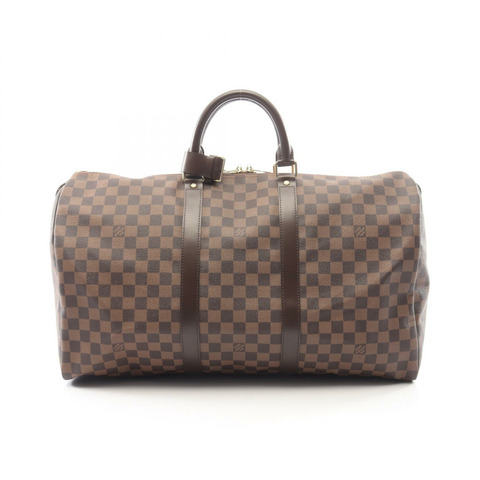 路易威登 Keepall 50 旅行波士頓包 N41427 Damier 帆布 二手 LV