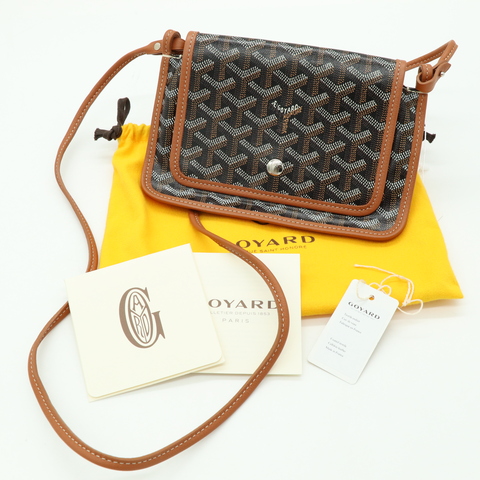 Goyard Plumet 經典 LOGO 翻蓋扁斜背包 信封包 郵差包3