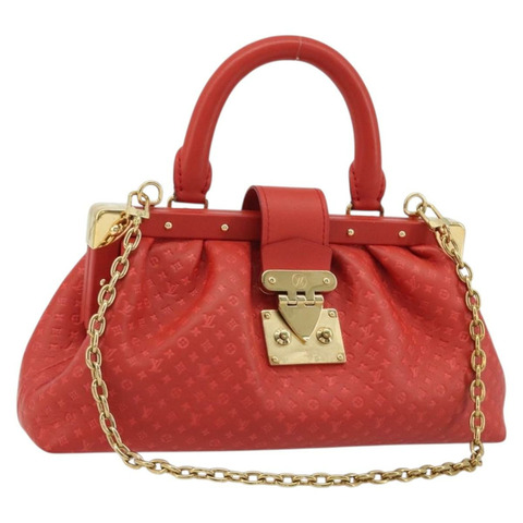 路易威登 (LOUIS VUITTON) Nanogram Monogram 手拿包 紅色 M22327 LV Auth ka5104SM