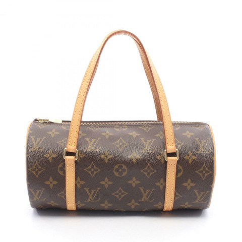 路易威登 Papillon 26 手提包 M51386 Monogram 帆布皮革棕色二手 LV