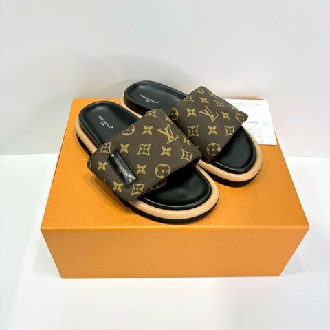 LV Pool Pillow平底拖鞋