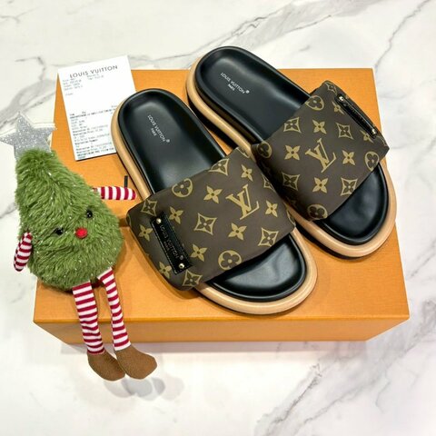 LV Pool Pillow平底涼拖鞋