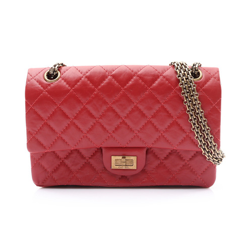 CHANEL 香奈兒 2.55 Flap 肩背包 紅色 牛皮 A37586 A37586