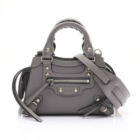 BALENCIAGA 巴黎世家 Neo Classic City 兩用包 灰色 牛皮 638527