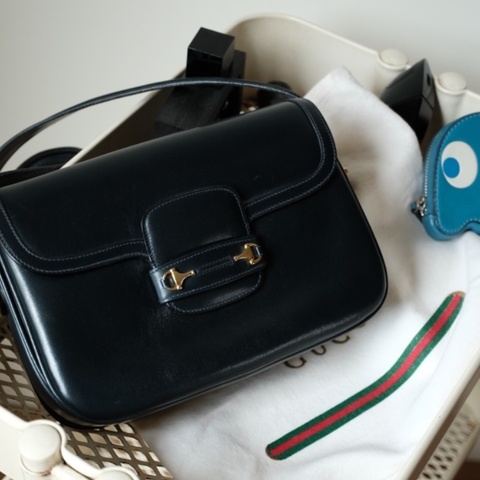 Gucci Vintage 1970s 跨越半世紀珍稀典藏 經典馬銜扣翻蓋單肩包