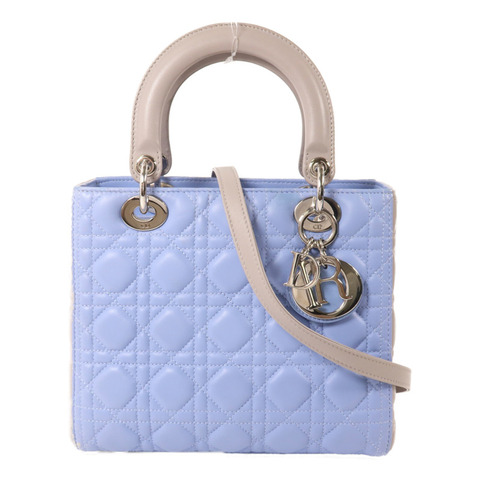 Dior 羊皮皮革Lady Dior Medium手挽肩背兩用袋