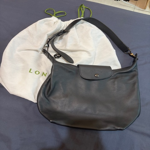 Longchamp Le Pliage Xtra Hobo 豎版黑色