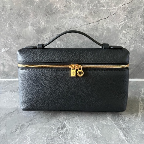 Loro Piana Extra Pocket L19飯盒包 黑金色 (二代扣)