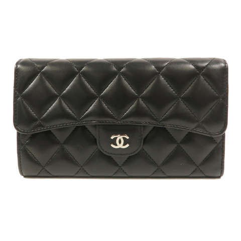 CHANEL 羊皮皮革Long Wallet長錢包