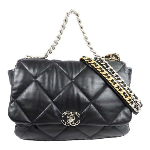 CHANEL 羊皮皮革Chanel 19 Large Shoulder Bag手挽肩背兩用袋
