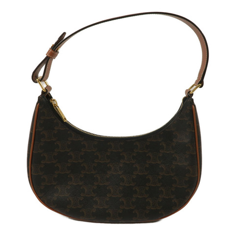CELINE 塗層帆布Ava Medium Triomphe肩背袋