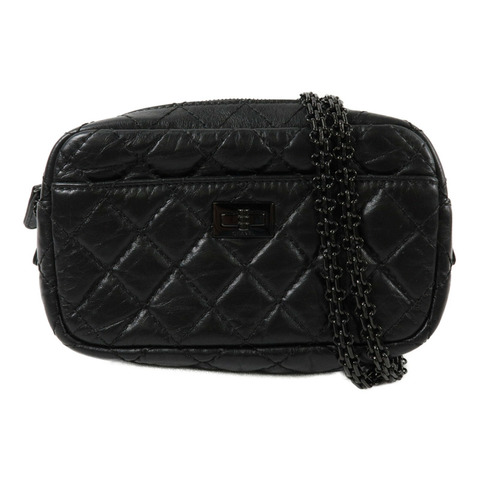 CHANEL 羊皮皮革2.55 Camera Bag鏈帶肩背袋